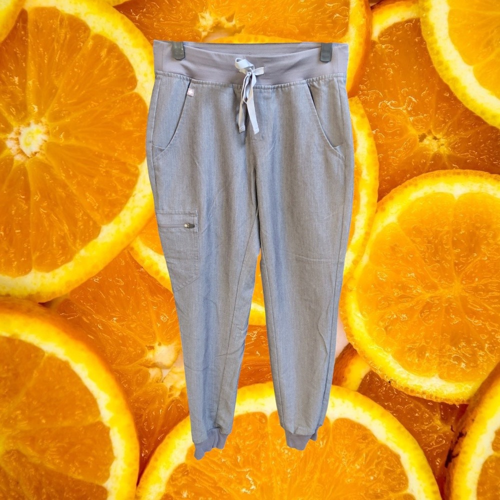 FIGS Technical Collection Scrub Pants Grey Jogger Style Women's XS‎